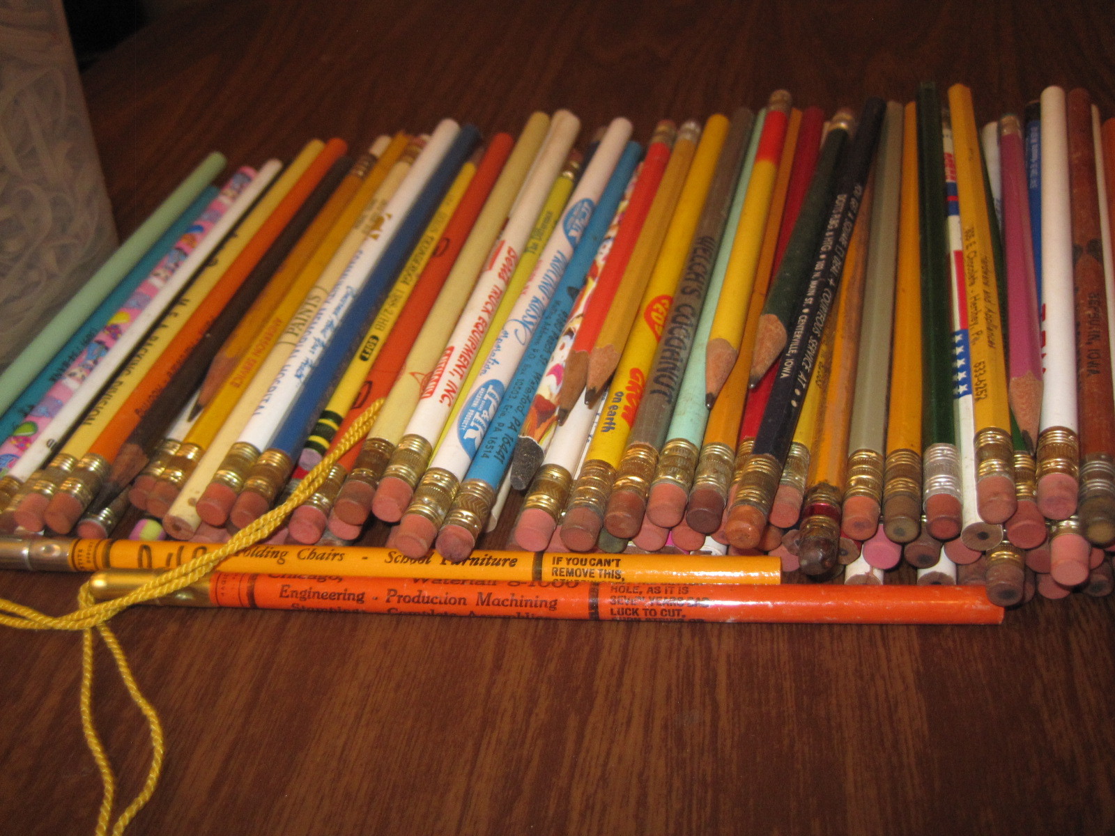 2 Plus LBS Vintage ADVERTISING Business Give A Way Pencils Salesman's Freebies