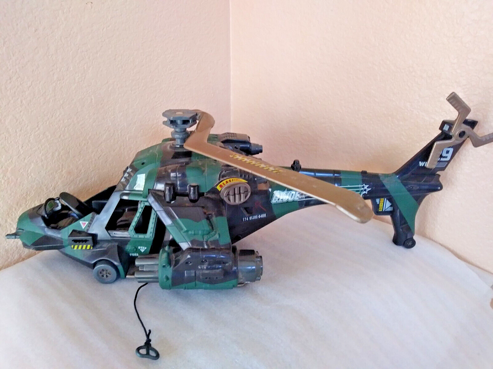 GI Joe Vs Cobra Night Attack Helicopter Hasbro Toy Chopper