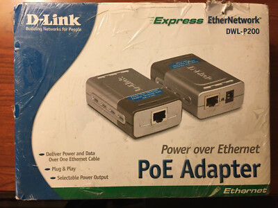 D-Link DWL-P200 Power over Ethernet Power Adapter Express EtherNetwork 