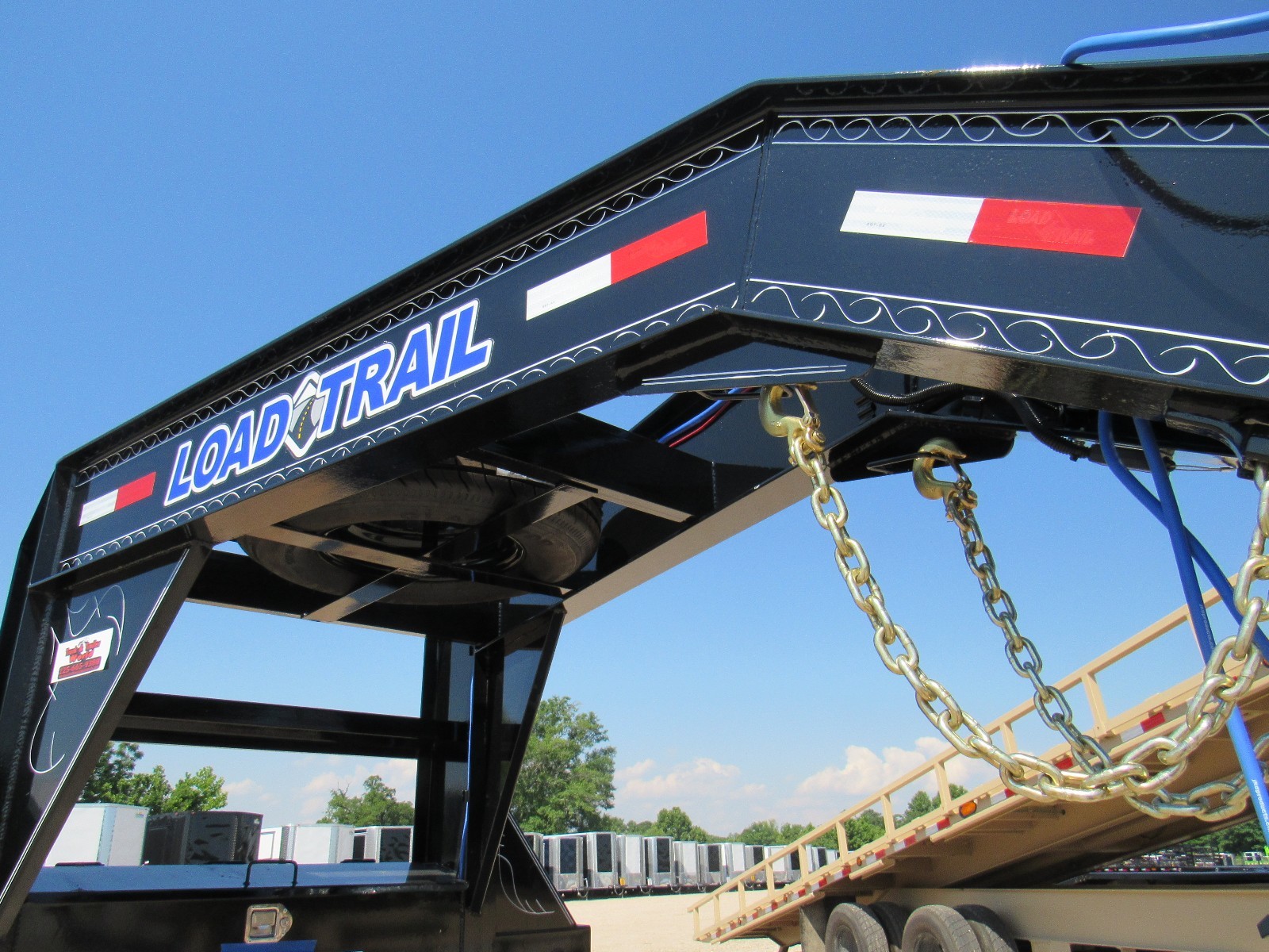 32'--GOOSENECK--HYDRAULIC DOVE TAIL & JACKS-2/10,000 AXLES-LOAD TRAIL--BRAND NEW