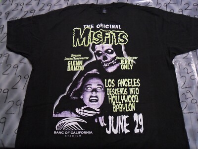 2XL NWOT Misfits Los Angeles Glow In The Dark Authentic Hollywood Babylon Shirt