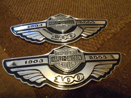 Harley-Davidson タンク オレンジ/グレー 1903-2003 Harley 1903-2003 100t Anniversary Gunmetal FXSTB NIGHT TRAIN