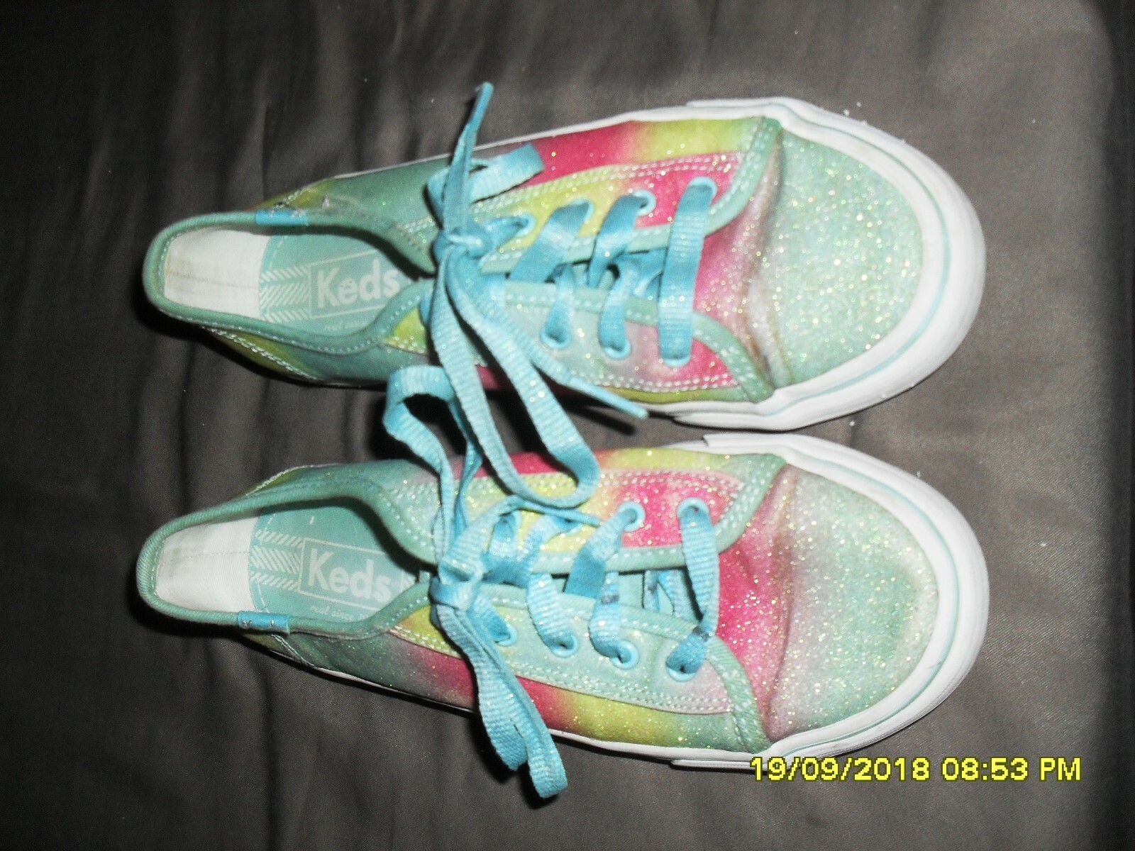 Girls Size 3 Keds Sparklie Tennis Shoes