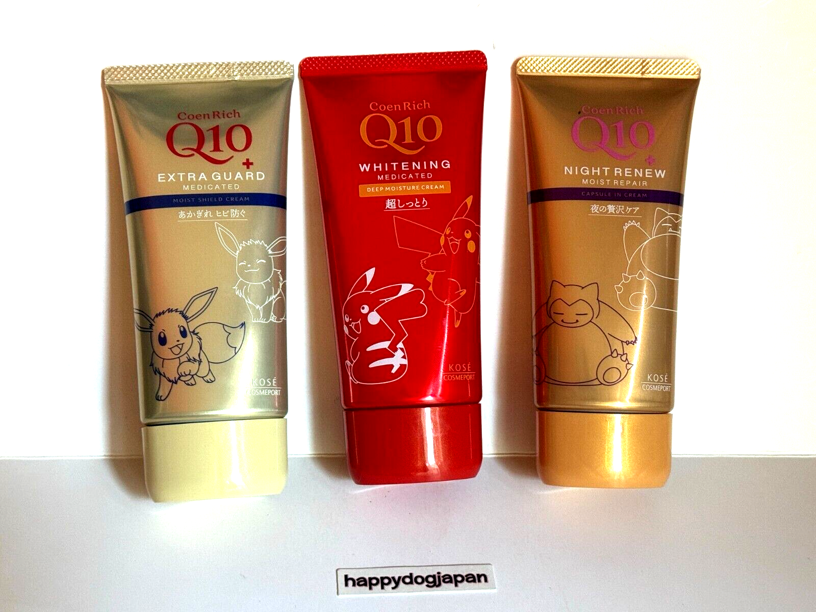 KOSE CoenRich Q10 Hand Cream Limited Pokémon Snorlax Eevee