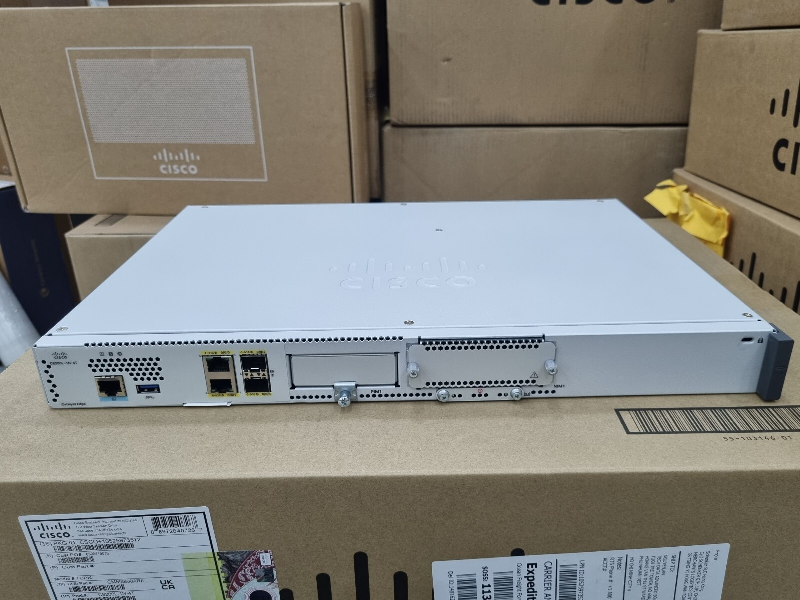 C8200-1N-4T Cisco C8200 1 NIM slot, 4x 1G WAN, NEW, Clean SN C8200-1N-4T Cisco C8200 1 NIM slot, 4x 1G WAN, NEW, Clean SN