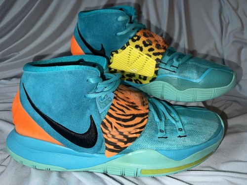希少レア ナイキ 公式購入 Kyrie 6 EP 'Oracle Aqua' Nike Kyrie 6 Oracle Aqua Black Opti Yellow Total Orange Mid