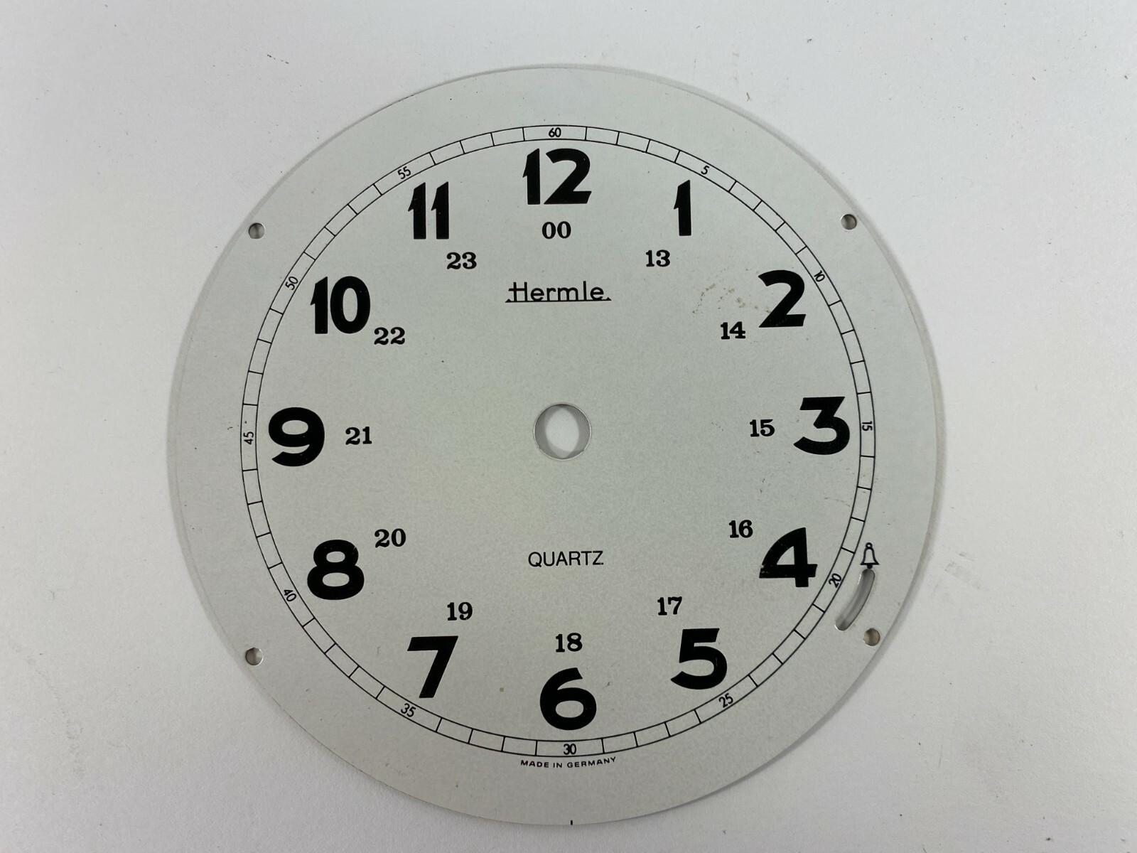 Vintage Hermle Clock Face Plate Clockmaker Part 4.25" Dia Germany