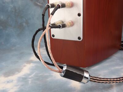 Maze Audio Braided Litz Speaker Cables 8ft OFC Copper Wire Pair Bi-Wire