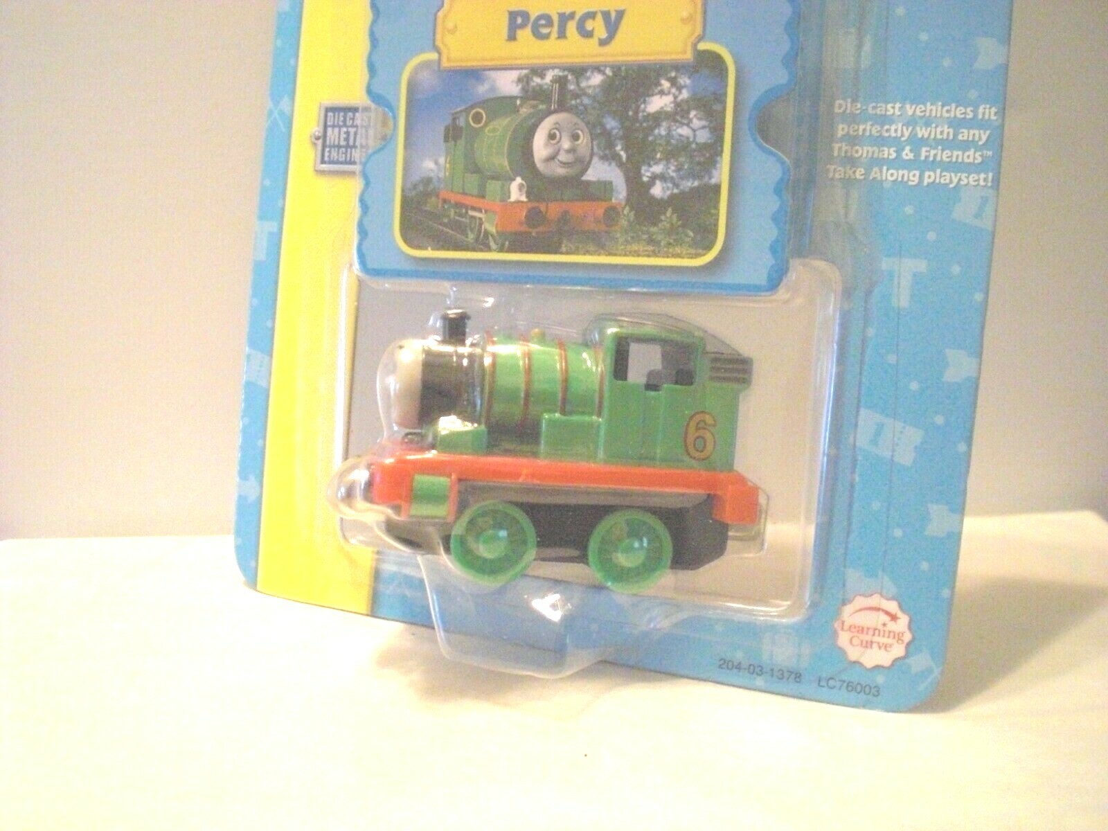 Thomas & Friends Take Along Die-cast-Metal/Magnetic Percy #6  Train Engine Only.