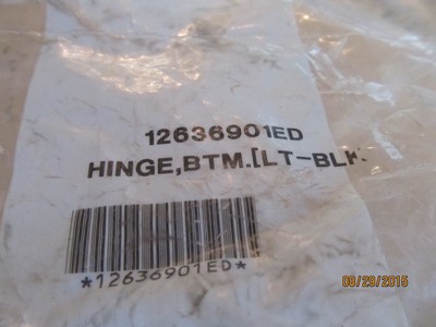 12636901ED Refrigerator Bottom Lt Door Hinge - Black Maytag / Amana / Jenn-Air