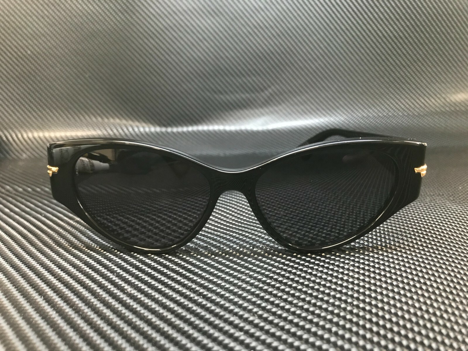 Pre-owned Bottega Veneta Bv1002s 001 Black Women's 55 Mm Sunglasses In Gray