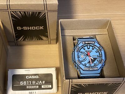 Pre-owned Casio G-shock Ga-2100mng-7ajr White Ga-2100mng-2ajr Blue 2set Watch Manga Jpn