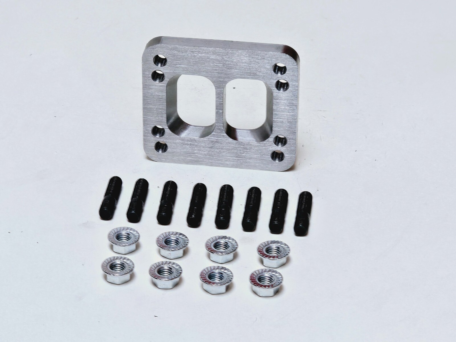 T3 Divided to T4 Turbo Inlet Studs Kit Transition Adapter Flange Twin Scroll USA