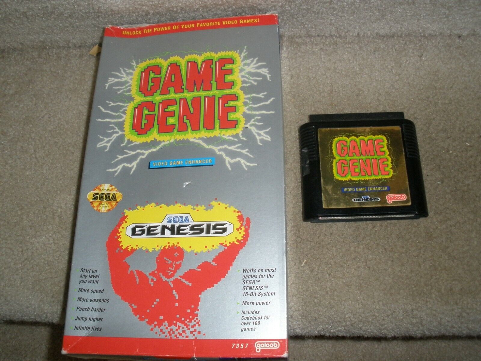 SEGA GENESIS GAME GENIE WITH BOX 1992 (WORKS READ SEGA GENESIS GAME GENIE WITH BOX 1992 (WORKS READ