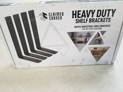 Claimed Corner  Heavy-Duty Shelf Brackets Holds 75lbs Per Bracket