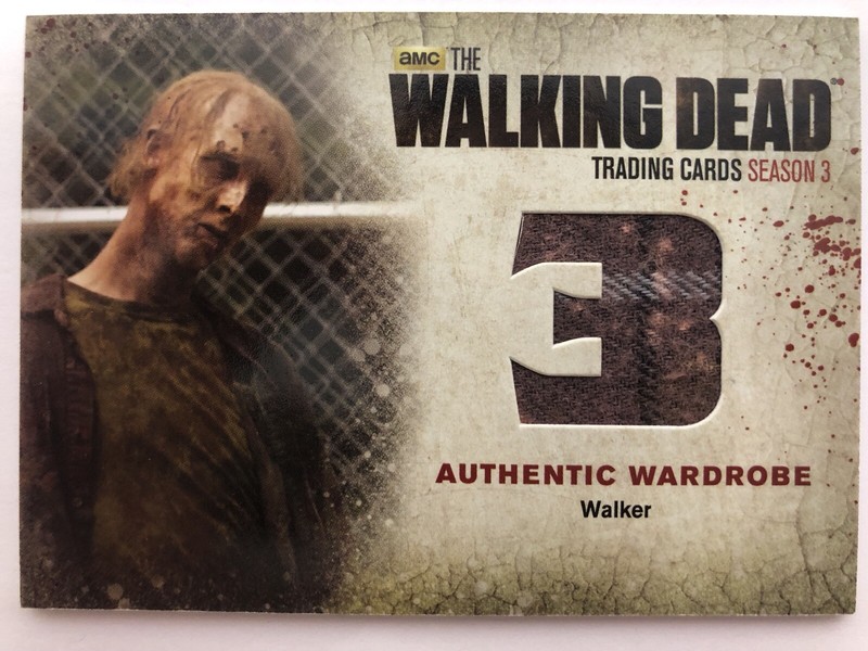 WALKING DEAD Season 3 Cryptozoic : WALKER WARDROBE CARD - W2