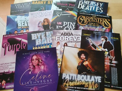Assorted Tribute Flyers 2...Carpenters, Turner, McCartney & others...free P+P