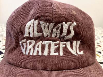 Always Grateful Corduroy Baseball Hat Cap Red Holy Moly Mischief Grateful Dead