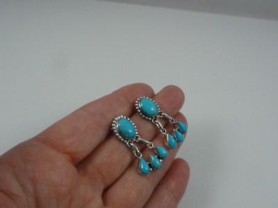Sterling Silver Turquoise 1-1/8