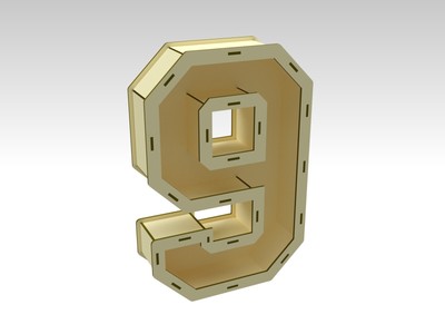 3D Numbers Designs for Laser Cut and CNC Router - DXF CDR SVG AI - Files Formats