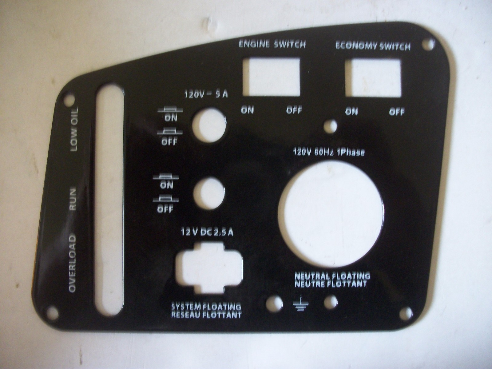 60886 Metal Control Panel Only for a PH500WI Powerhouse Generator 04120110