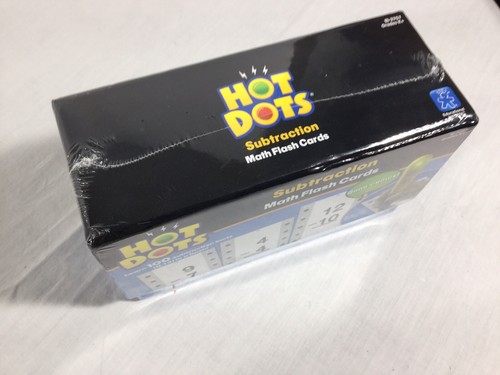 New Sealed Hot Dots Math Flash Cards - Educational Insights - Subtraction - K+
