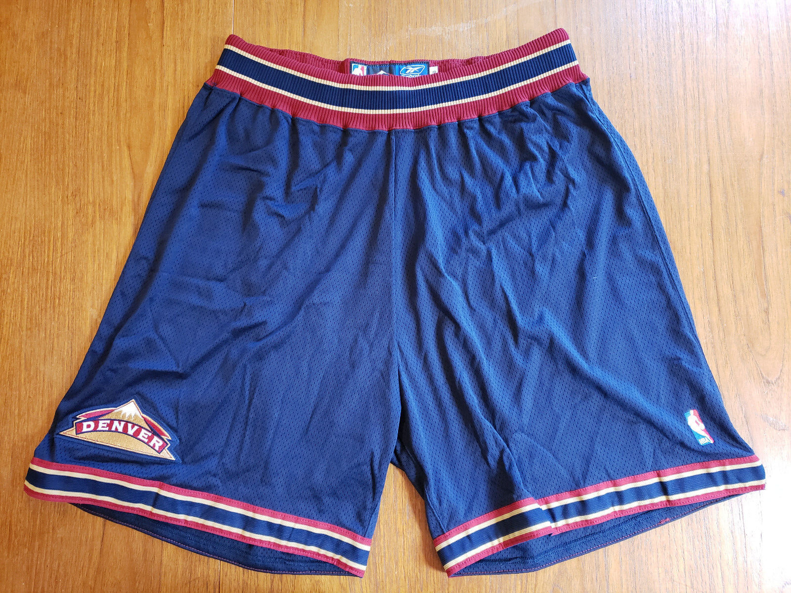 Vintage Rare 90s Denver Nuggets Reebok Authentic NBA Game