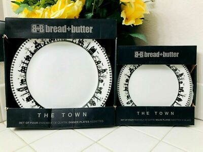 BUTTER+BREAD TOWN Halloween HAUNTED HOUSE Set YOU CHOOSE Dinner Salad Plate Bowl