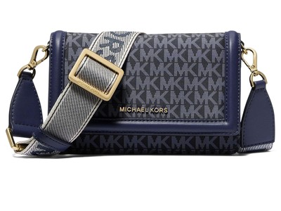 Женский комплект MICHAEL Michael Kors Jet Set для маленького телефона через плечо с веб-ремешком с логотипом