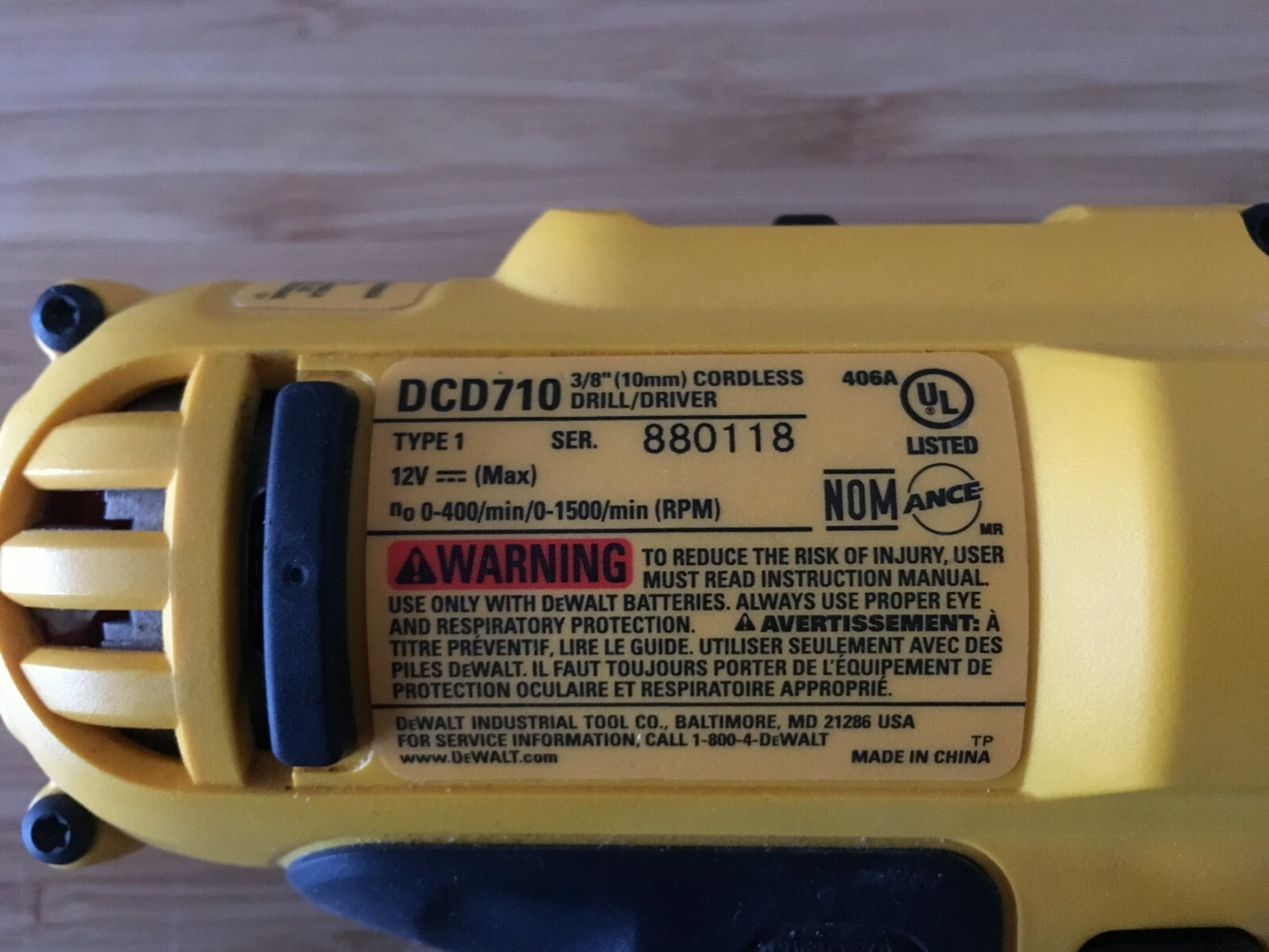 DEWALT bundle: drill-driver, worklight, charger, 2 batteries, and a bag