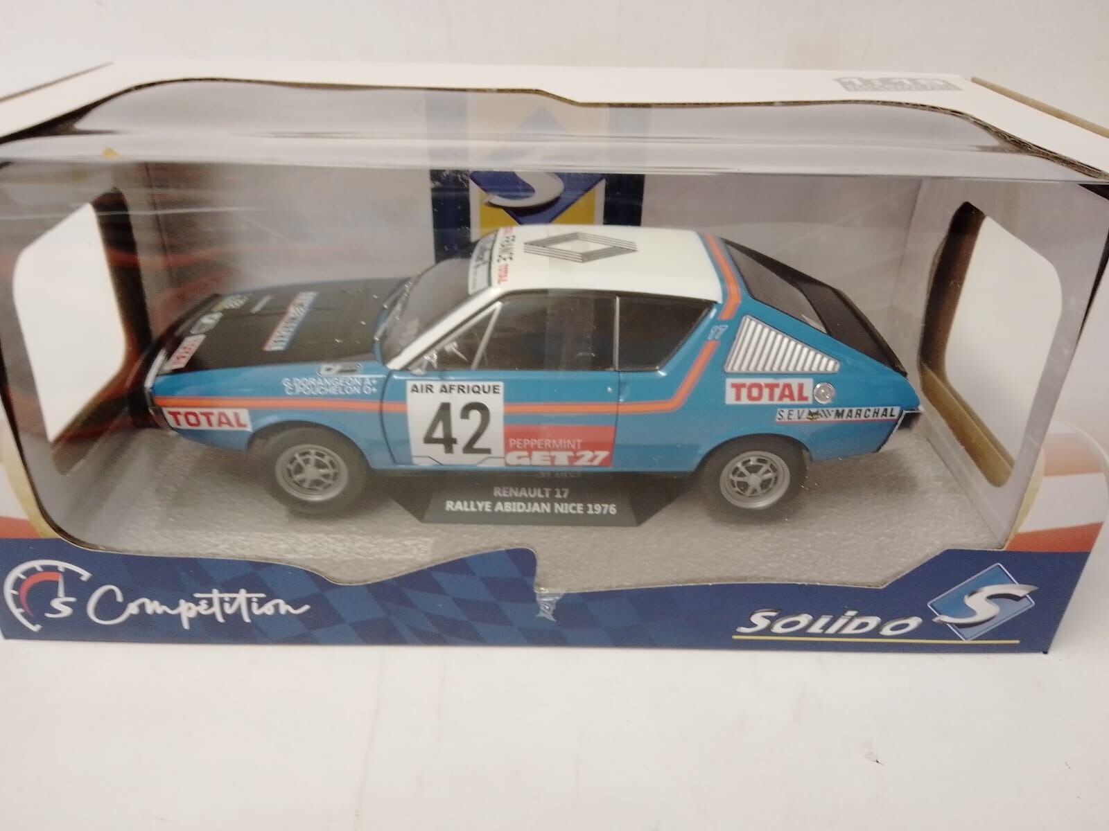SOLIDO 1/18 ルノー 17 アビジャン ニース 1976 #42 完成品ダイ