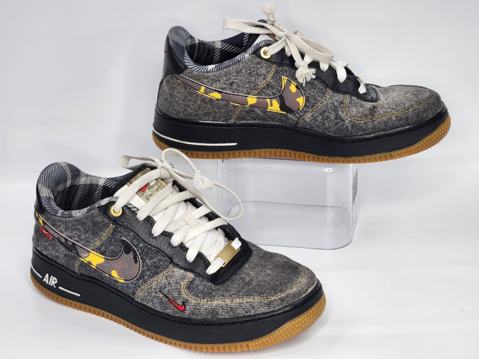 デニムスニーカー（AIR FORCE 1） Nike Air Force 1 Sneakers Size 6.5 men /8 women Denim . DB