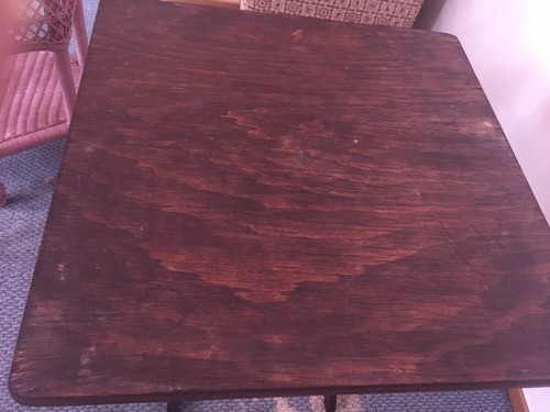 Antique Victorian Folding Card Table