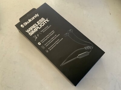 Skullcandy Jib+ Headphones Wireless Simplicity Earbuds Black New sealed Box