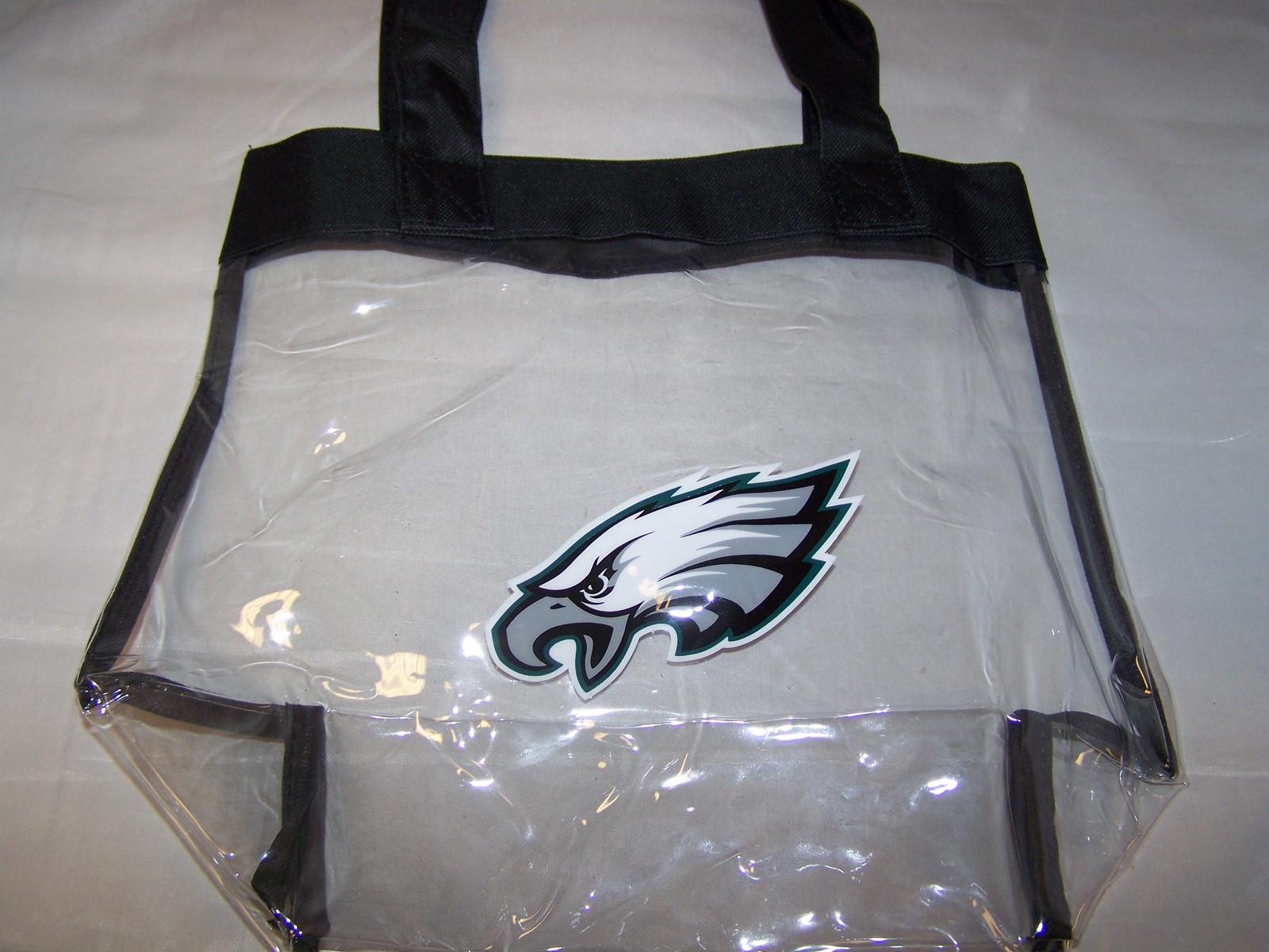 Philadelphia Eagles NFL Logo Clear Stadium Approved Tote Beach Bag 12x6x12&quot; | eBay