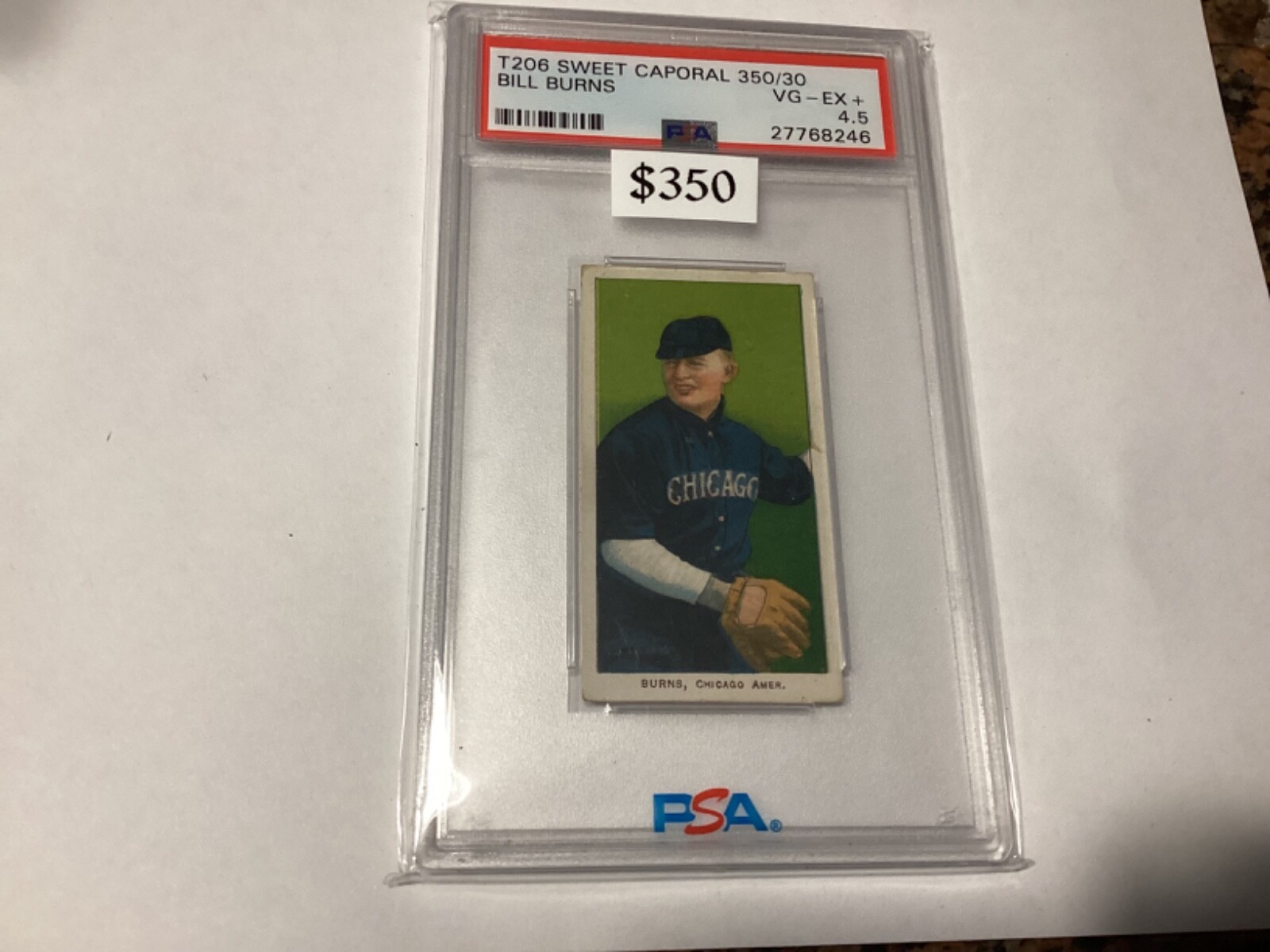 T206 Sweet Corporal 350/30 Bill Burns PSA 4.5 VG-EX+ | eBay T206 Sweet Corporal 350/30 Bill Burns PSA 4.5 VG-EX+ | eBay