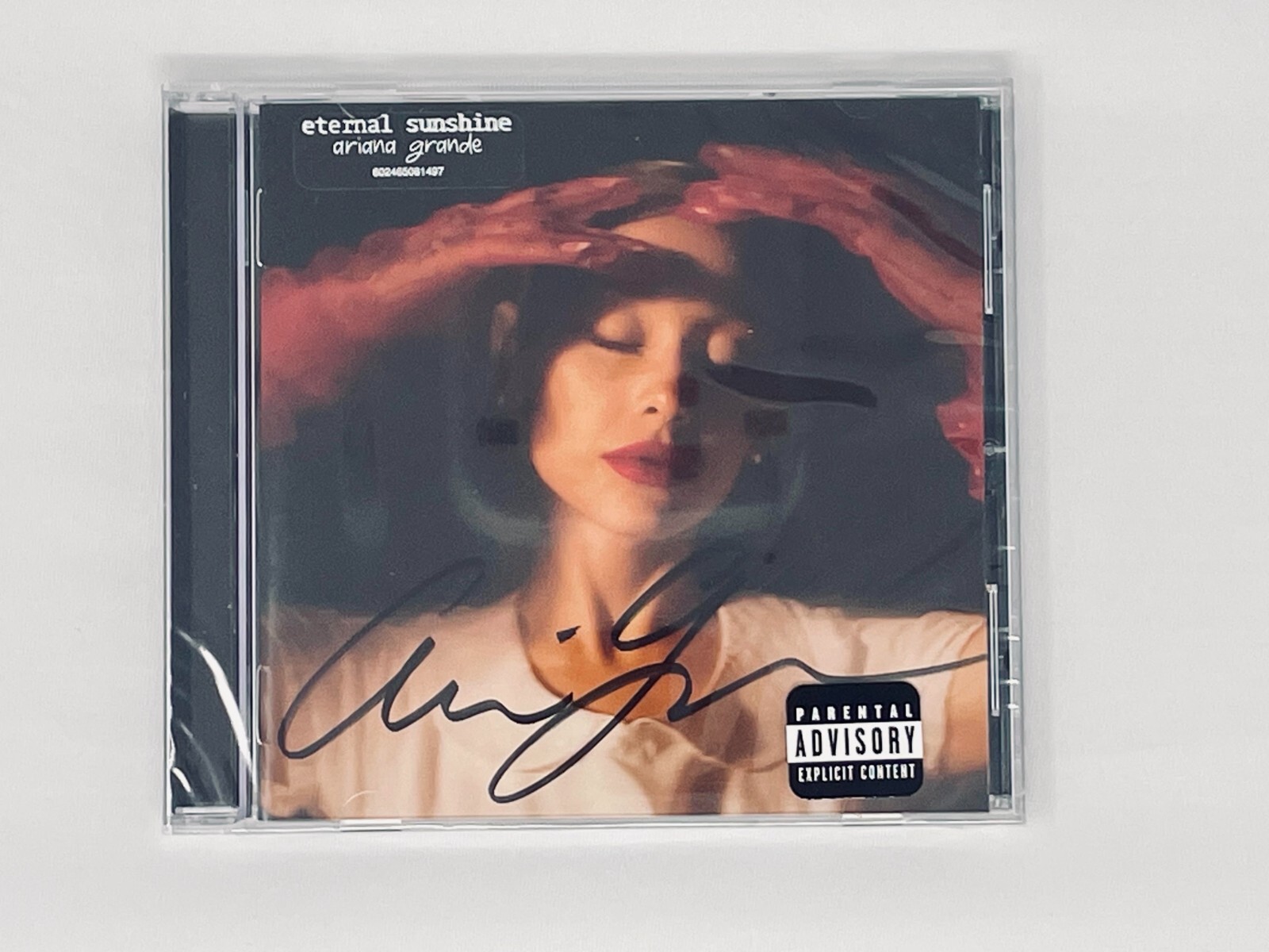 Rare Ariana Grande Eternal Sunshine Signed CD Full Signature