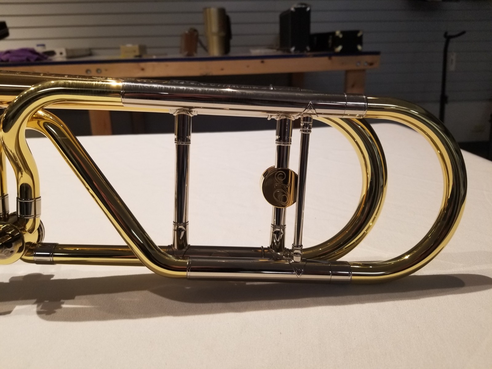 XO F attachment professional Tenor trombone 1236RL-O Demo Horn MINT CONDITION