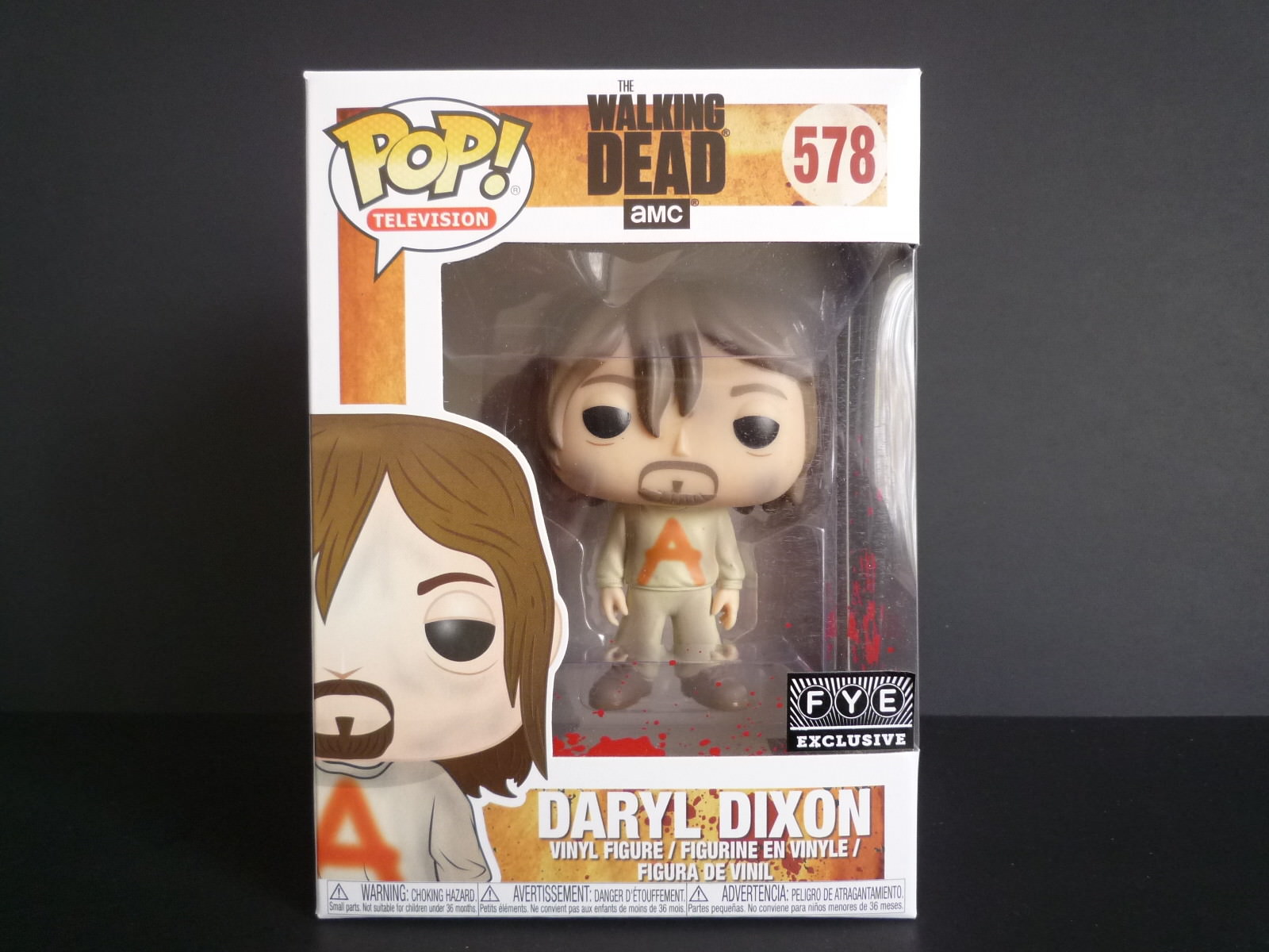 FUNKO POP ザ・ウォーキングデッド　ダリル・ディクソン レア 578 Funko Pop! The Walking Dead DARYL DIXON Prison Suit #578 FYE