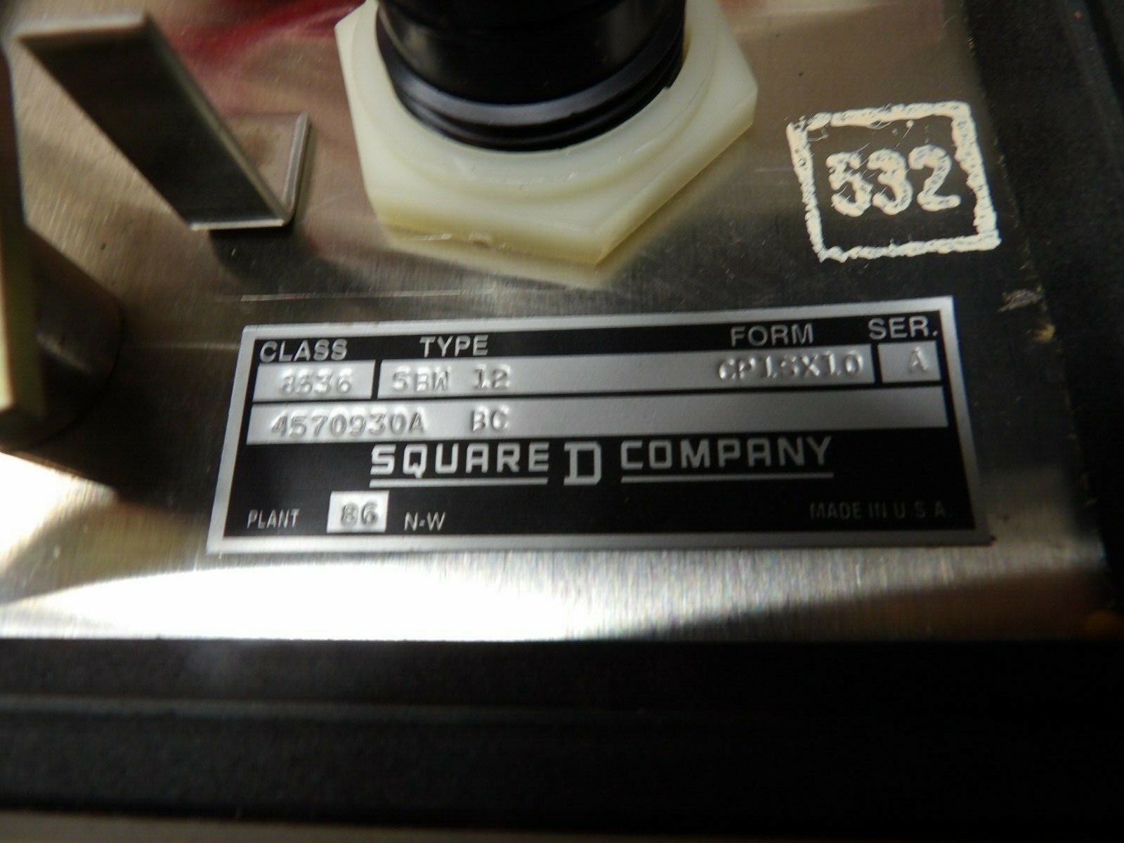 NEW SQUARE D SS ENCLOSED SIZE 0 MOTOR STARTER 4/4X 600 VAC 120 V COIL  8536SBW12