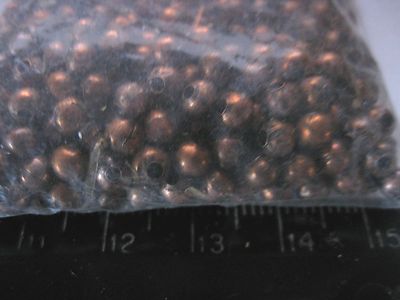 100 Count 4mm COPPER TONED metal alloy Beads 
