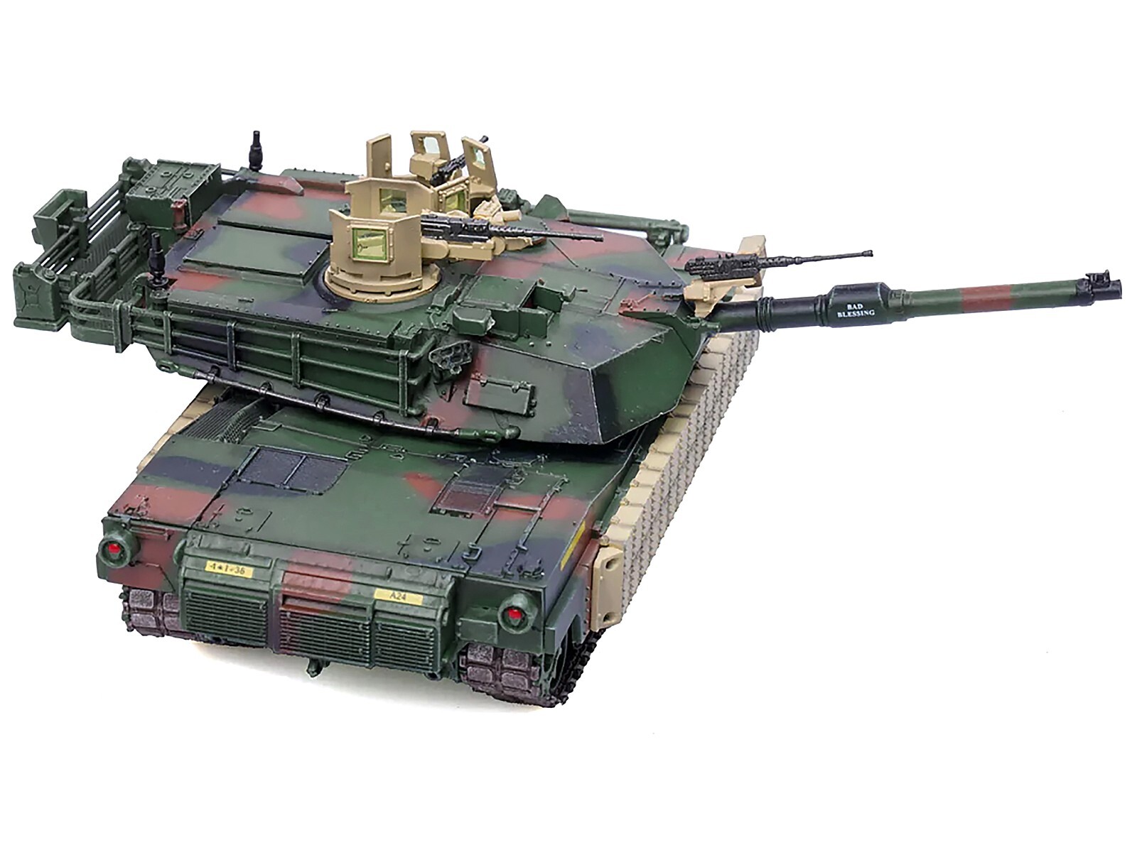 M1A1 TUSK MAIN BATTLE TANK (USA) 1/72 DIECAST MODEL BY PANZERKAMPF 12208 PA