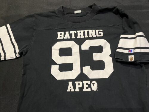 BAPE BATHING APE X CHAMPION 93 COLLABORATION SHIRT RARE BAPE BATHING APE X CHAMPION 93 COLLABORATION SHIRT RARE