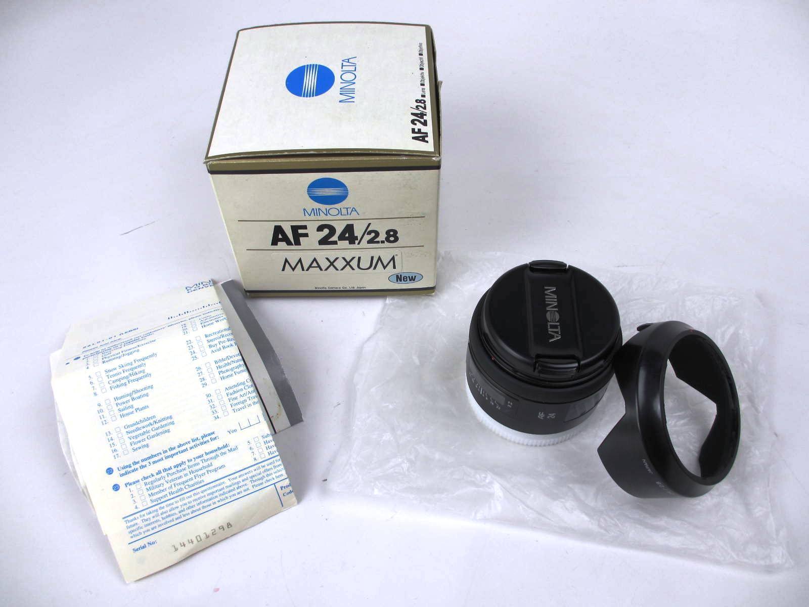 KONICA MINOLTA - MINOLTA ミノルタ AF 24mm f2.8：2230453 Amazon.com : MINOLTA AF 24mm F2.8 : Camera Lenses : Electronics