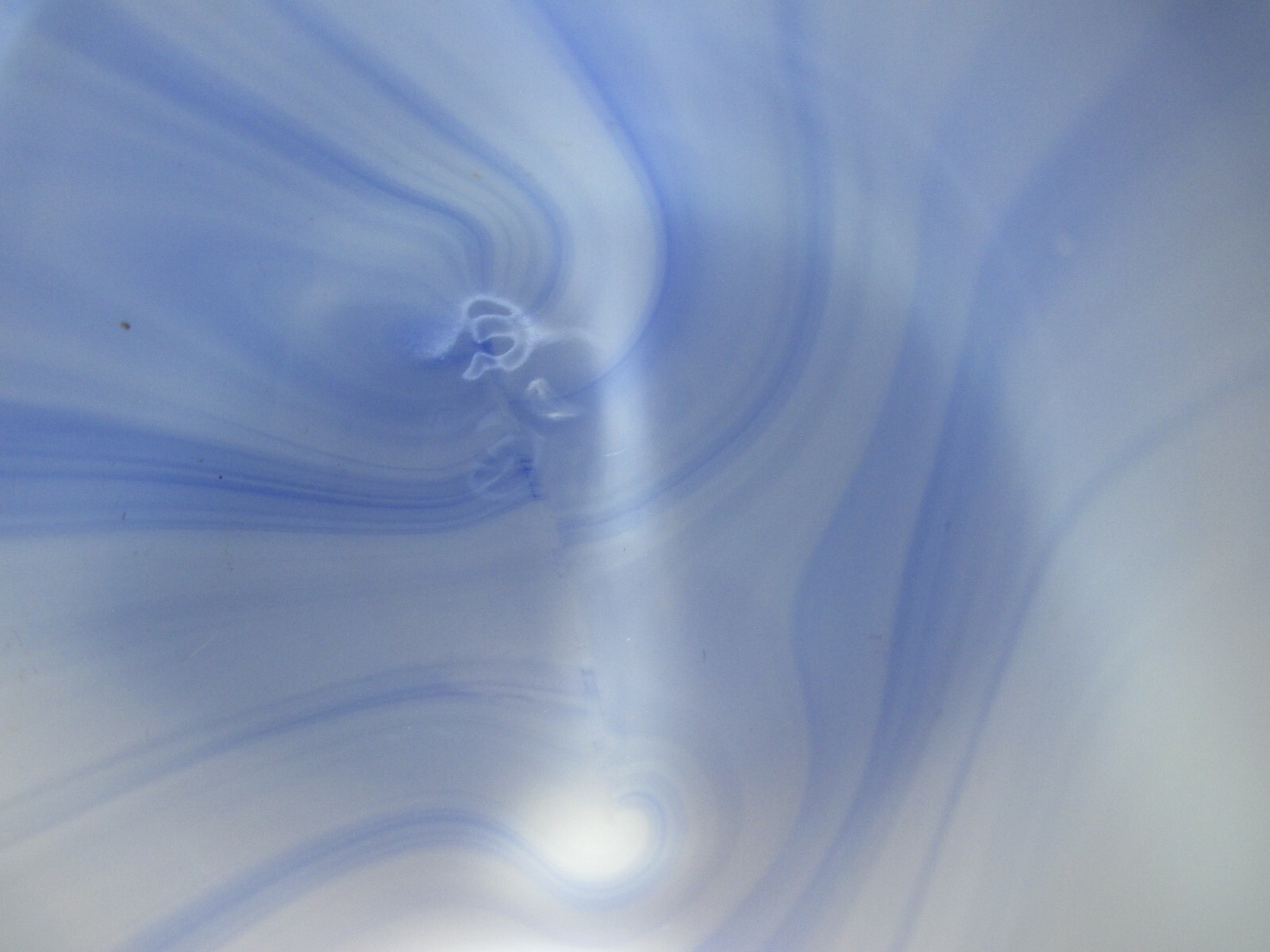 Vintage Telephone Pioneers of America Glass Bell 75 Years Blue Marble 1986