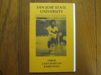 1980-81 SAN JOSE STATE Lady Spartans Media Guide (SHARON  CHATMAN/ELINOR  BANKS)