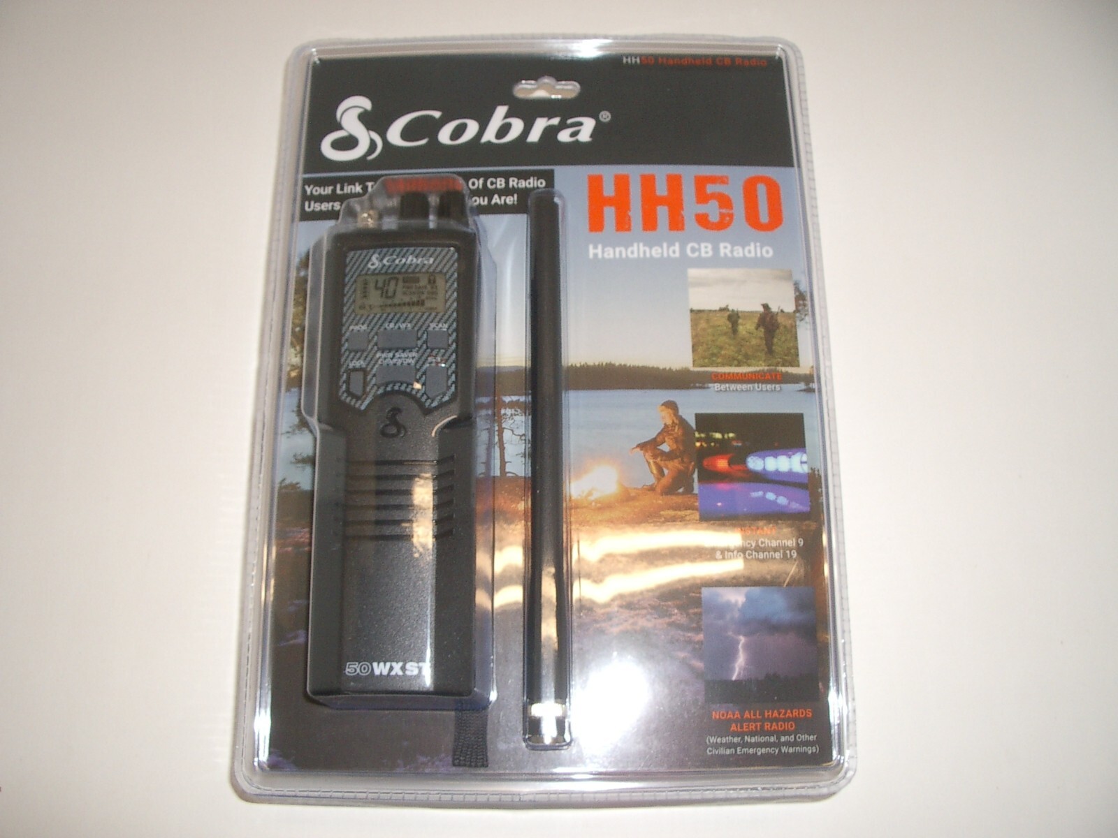 COBRA HH50WXST EMERGENCY CB PORTABLE HANDHELD RADIO NOAA WEATHER ALERT