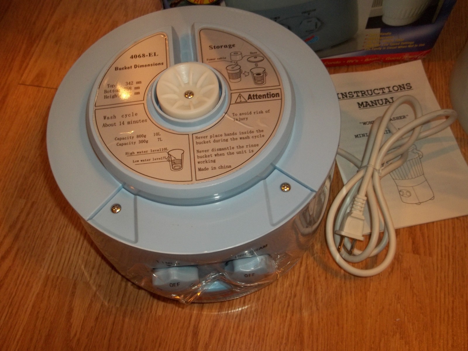 WONDER WASHER Portable Washing Machine Travel Mini Laundry Dorm ,RV, Camping