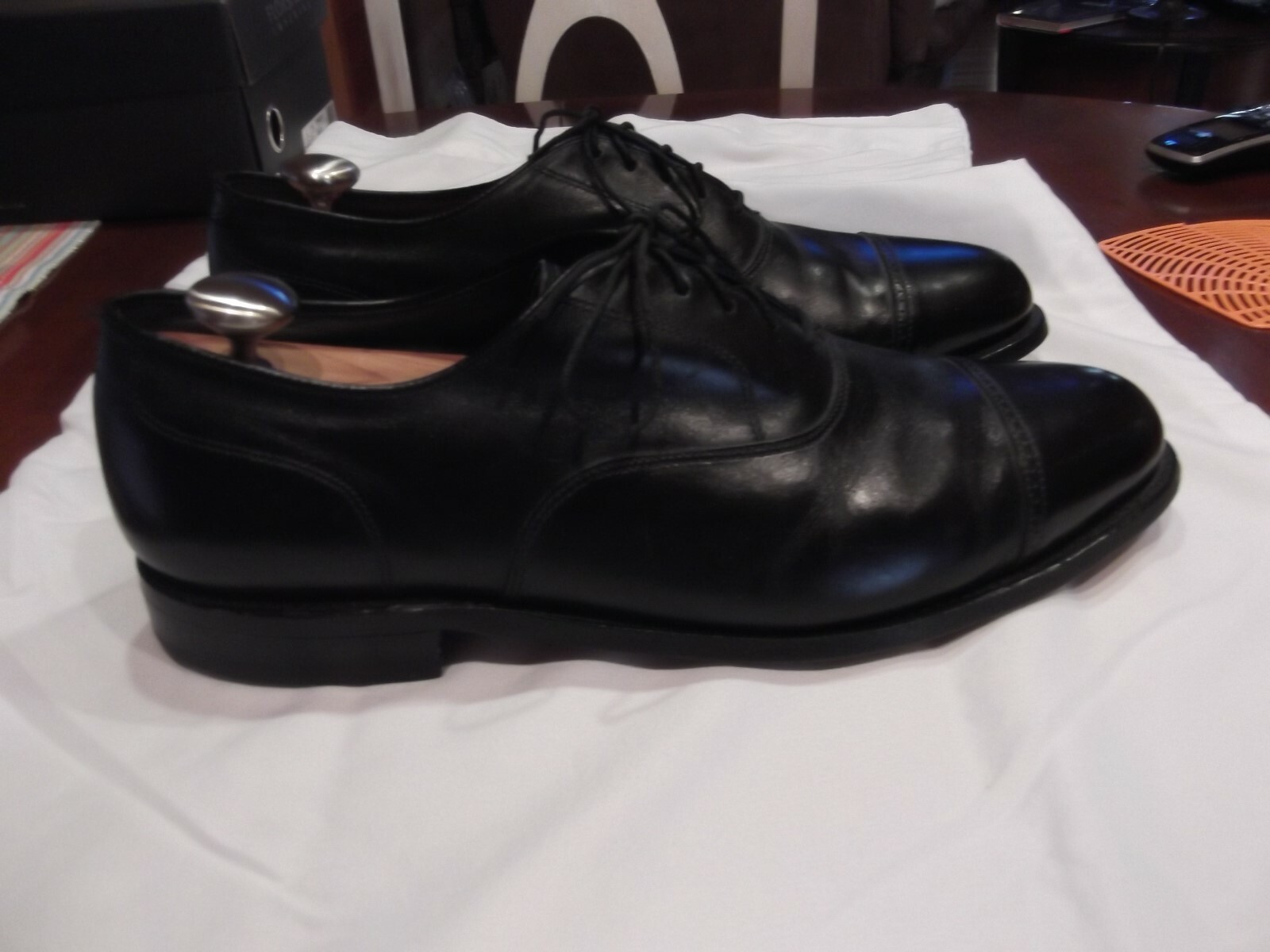 Foot Joy Cap Toe shoes- Size 13-E Black Very Rare A Premium Quality Shoe