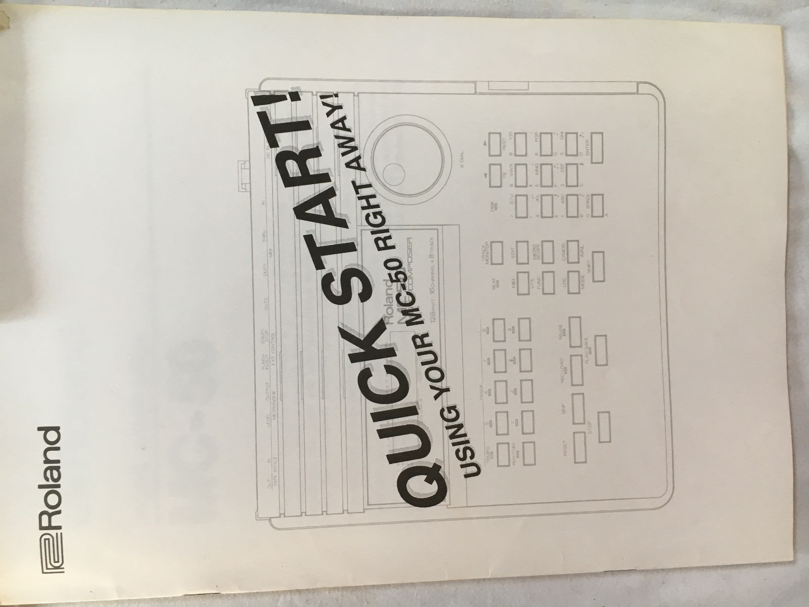 Vintage Roland MC-50 Owners Manuals & Quick Start Guide Micro Composer